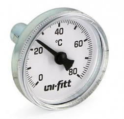 Термометр Uni-fitt погружной аксиальный 80C, диаметр 40 мм