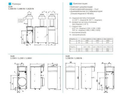 Напольный газовый котел 60 кВт Baxi SLIM 1.620 iN 9E