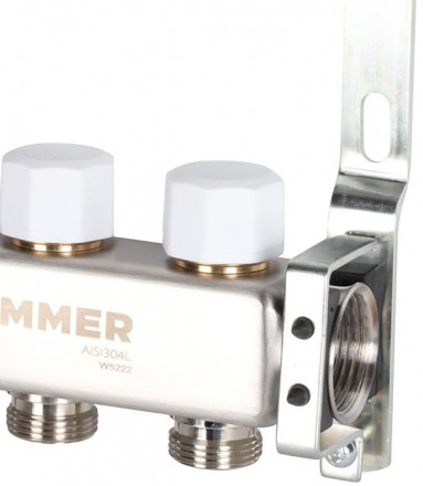 Для отопления Rommer 1&quot;/3/4&quot;x3 с запорными клапанами (RMS-3200-000003)
