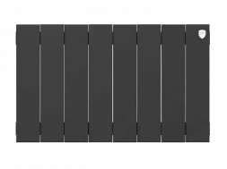 Биметаллический радиатор отопления Royal Thermo PianoForte 300 8 секций Noir Sable