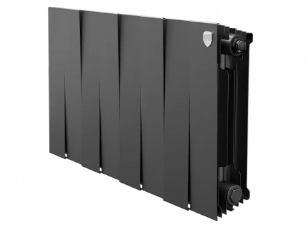 Биметаллический радиатор отопления Royal Thermo PianoForte 300 8 секций Noir Sable
