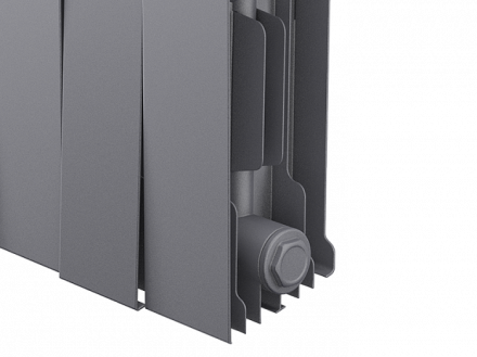 Биметаллический радиатор Royal Thermo Piano Forte 200 /Silver Satin 16 секц.