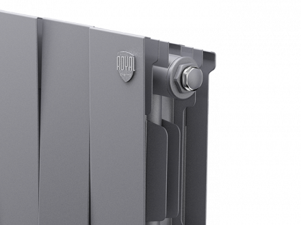 Биметаллический радиатор Royal Thermo Piano Forte 200 /Silver Satin 16 секц.