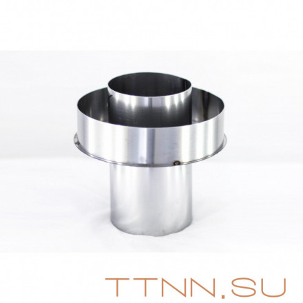 Старт-сэндвич трубы дымохода нержавейка 1 мм 135 (внутри) / 220 (снаружи), AISI-304