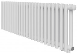 Стальной трубчатый радиатор 2-колончатый Royal Thermo Shift R22 VC2030 - 18 секц. RAL9016, нижнее 1/2