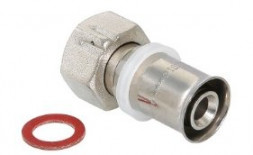 Фитинг пресс VALTEC VTm.222.N.002005 20x3/4&quot; с накидной гайкой