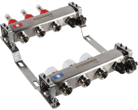 Для отопления Rommer 1&quot;/3/4&quot;x3 с расходомерами (RMS-1201-000003)