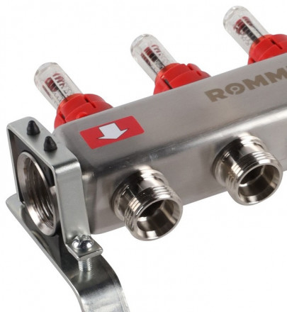 Для отопления Rommer 1&quot;/3/4&quot;x3 с расходомерами (RMS-1201-000003)