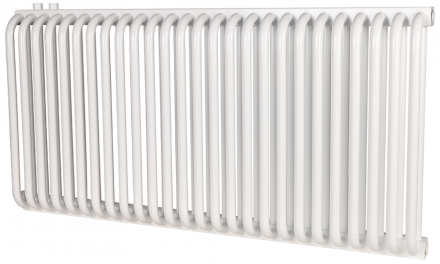 Стальной трубчатый радиатор 2-колончатый Rommer RST 2050/26 нижнее правое подключение RAL9016