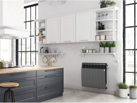 Биметаллический радиатор Royal Thermo BiLiner 500 Noir Sable VR80 - 6 секц.