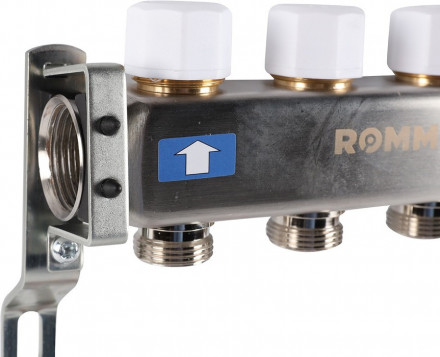 Для отопления Rommer 1&quot;/3/4&quot;x4 с запорными клапанами (RMS-3200-000004)