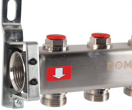 Для отопления Rommer 1&quot;/3/4&quot;x4 с запорными клапанами (RMS-3200-000004)