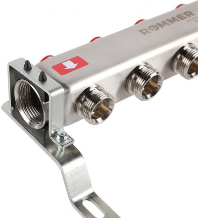 Для отопления Rommer 1&quot;/3/4&quot;x4 с запорными клапанами (RMS-3201-000004)