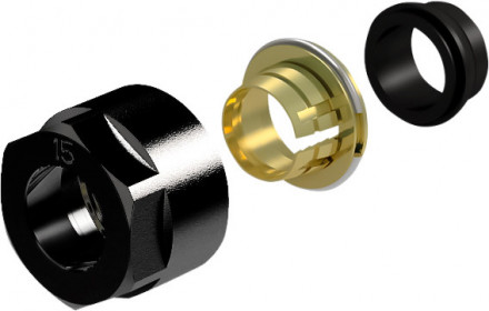 Концовка для монтажной трубки Royal Thermo Концовка для монтажной трубки 3/4&quot; (черный)