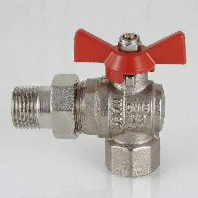 Кран шаровый с накидной гайкой угловой Valtec 1 VT.228.N.06