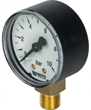 Манометр радиальный Watts F+R200 (MDR) 80/ 10x1/2&quot;