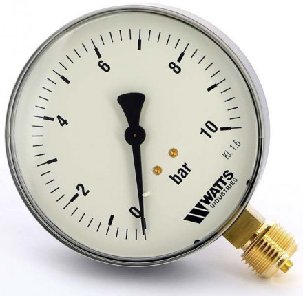 Манометр радиальный Watts F+R200 (MDR) 80/ 10x1/2&quot;