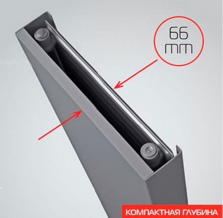 Стальной панельный радиатор Тип 10 Royal Thermo Flat 300-1800 Silver Satin