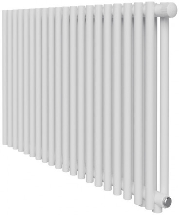 Стальной трубчатый радиатор 2-колончатый Royal Thermo Shift R22 VC2050 - 16 секц. RAL9016, нижнее 1/2