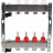 Для отопления Rommer 1&quot;/3/4&quot;x4 с расходомерами (RMS-1201-000004)