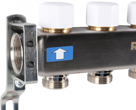 Для отопления Rommer 1&quot;/3/4&quot;x4 с расходомерами (RMS-1201-000004)