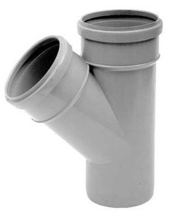 Тройник канализационный Политэк 110 угол 45