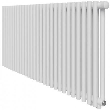 Стальной трубчатый радиатор 2-колончатый Royal Thermo Shift R22 VC2050 - 28 секц. RAL9016, нижнее 1/2