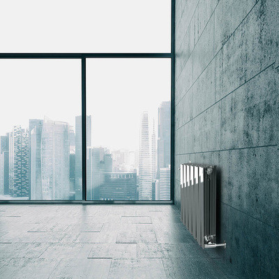 Биметаллический радиатор Royal Thermo Piano Forte 500 Silver Satin 12 секц.