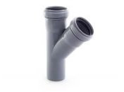 Тройник канализационный Политэк 40 угол 45