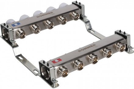 Для отопления Rommer 1&quot;/3/4&quot;x5 с запорными клапанами (RMS-3200-000005)