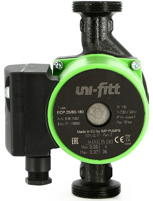 Насосная группа Uni-fitt DN25, с 3-х ход. клапаном и сервоприводом, Uni-Fitt ECP 25/60 180