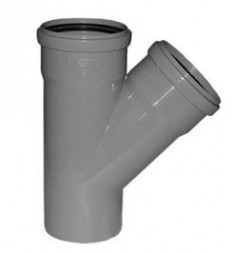 Тройник канализационный Политэк 50 угол 45