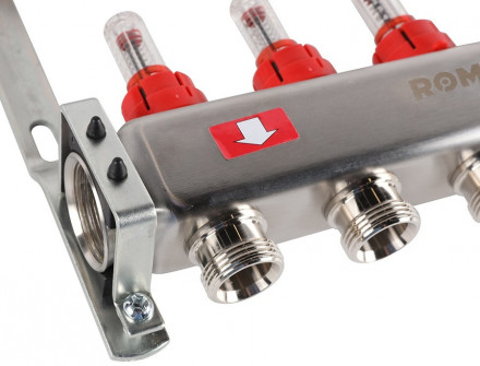 Для отопления Rommer 1&quot;/3/4&quot;x5 с расходомерами (RMS-1200-000005)