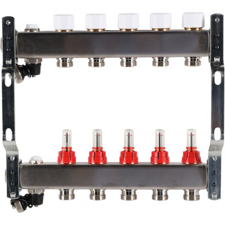 Для отопления Rommer 1&quot;/3/4&quot;x5 с расходомерами (RMS-1201-000005)