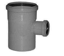 Тройник канализационный переходной Политэк 110-50-110 угол 90