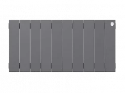 Биметаллический радиатор отопления Royal Thermo PianoForte 300 10 секций Silver Satin
