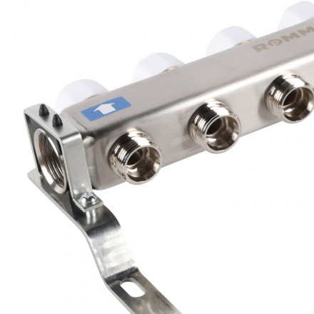 Для отопления Rommer 1&quot;/3/4&quot;x6 с запорными клапанами (RMS-3200-000006)