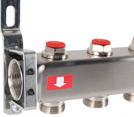 Для отопления Rommer 1&quot;/3/4&quot;x6 с запорными клапанами (RMS-3200-000006)