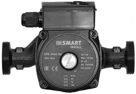 Насос для отопления Smart Install CPS 25-60 180 1x230В, с гайками