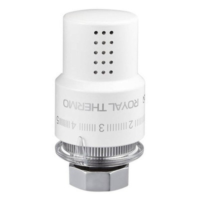 Термоголовка жидкостная Royal Thermo DESIGN М30х1,5 белый (корпус пластик)