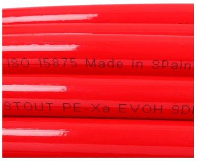 Труба сшитого полиэтилена 20 мм STOUT PEX-a 20х2,0 (бухта 260 метров) красная