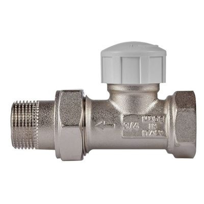 Набор термостатический Royal Thermo прямой М30х1,5 3/4&quot; (никель)