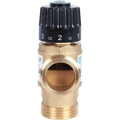 Смесительный клапан STOUT 1 НР 20-43°С KV 1,6 м3/ч