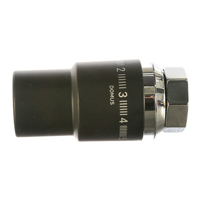 Термостатическая головка SR Rubinetterie Ретро М30х1,5 черный матовый