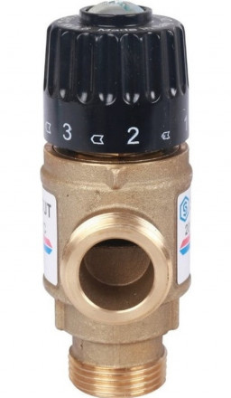 Смесительный клапан STOUT 3/4 НР 20-43°С KV 1,6 м3/ч