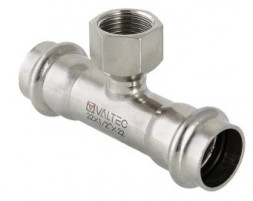 Тройник из нержавеющей стали с внутренней резьбой Valtec 28х3/4