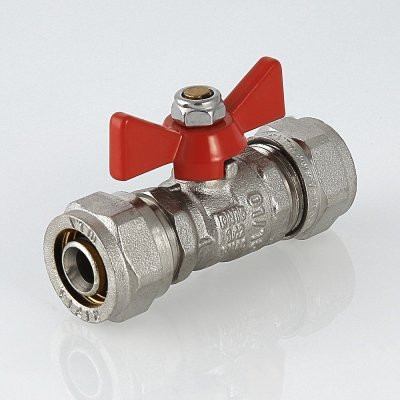 Кран шаровый под обжим бабочка Valtec 16 VT.343.N.1616