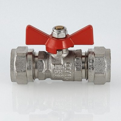 Кран шаровый под обжим бабочка Valtec 16 VT.343.N.1616