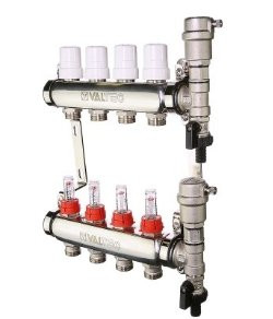 Коллекторный блок Valtec VTc.589.EMNX.0604 1&quot;, 4 x 3/4