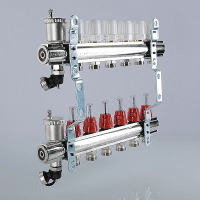 Коллекторный блок Valtec VTc.596.EMNX.0611 1&quot;, 11 x 3/4&quot; евроконус